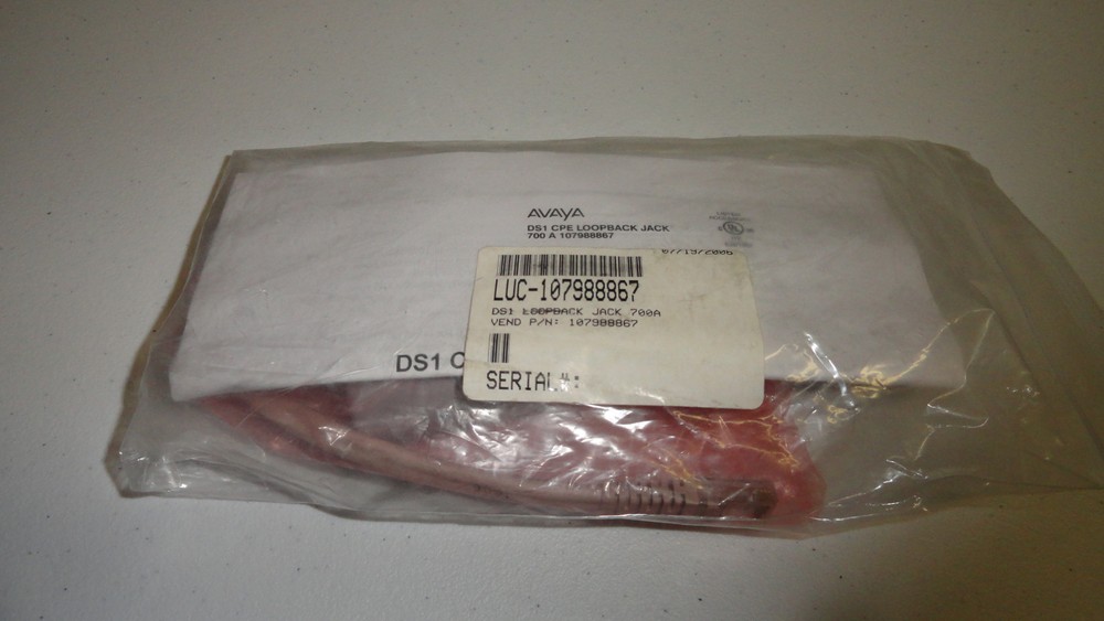 UU13:  Avaya DS1 CPE Loopback Jack 700 A 700406101