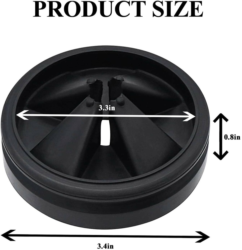 QCB-AM Garbage Disposal Splash Guards For InSinkErator Evolution Series 4 Pack