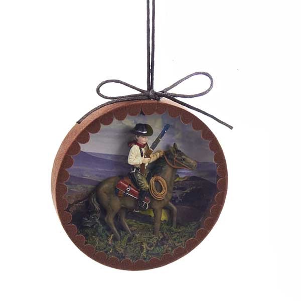 Western Shadow Box Ornament
