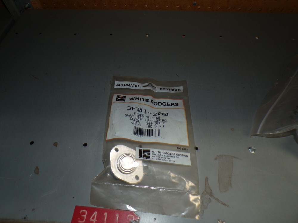 3F01-200-WHIT WHITE RODGERS CNTRL SNAP DISC FAN 200�