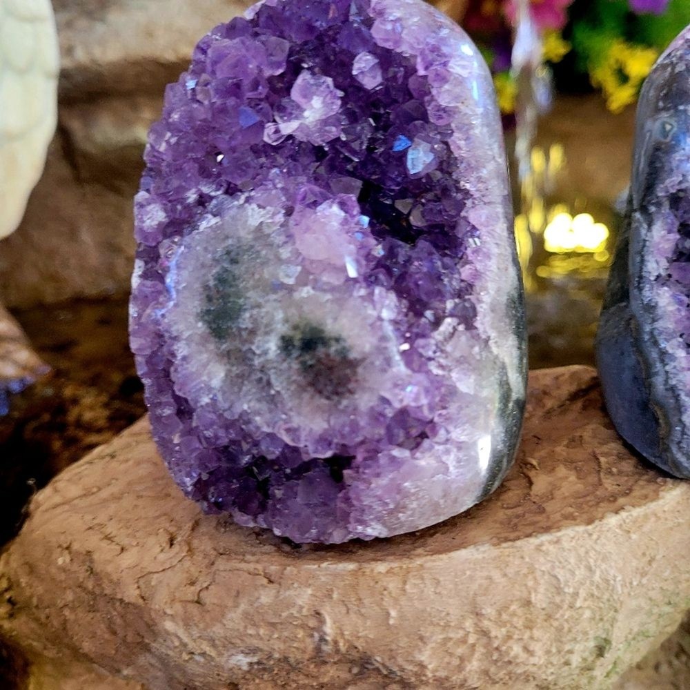 Uraguayan Amythyst Druzy Freeform 3pc Set