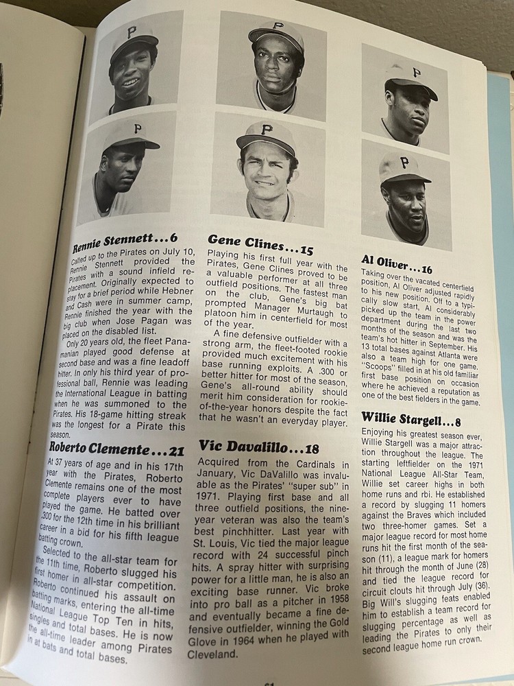 1971 World Series Program. Pirates at Baltimore.