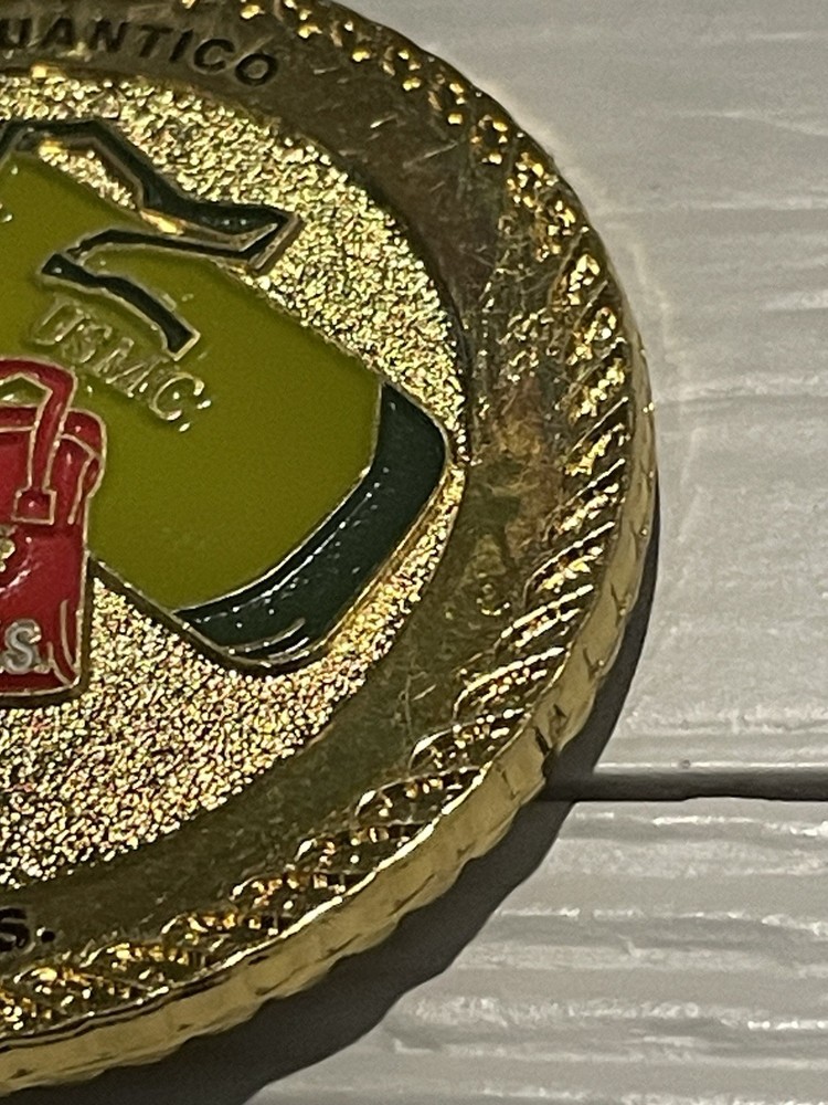 MCB Quantico Challenge Coin LINKS Training USMC Marine Corps Base