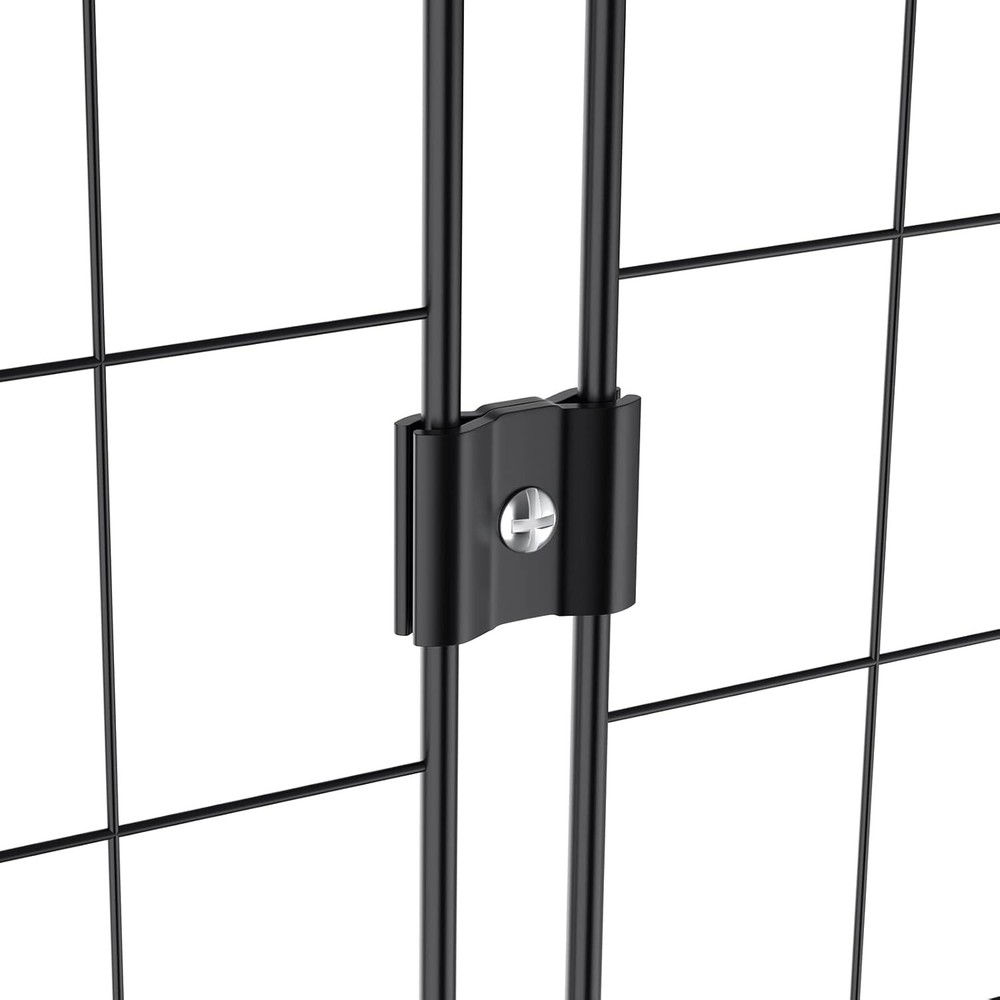 18 Pcs Gridwall Joining Clips Black Wire Grid Panel Connectors for Wall Grid ...