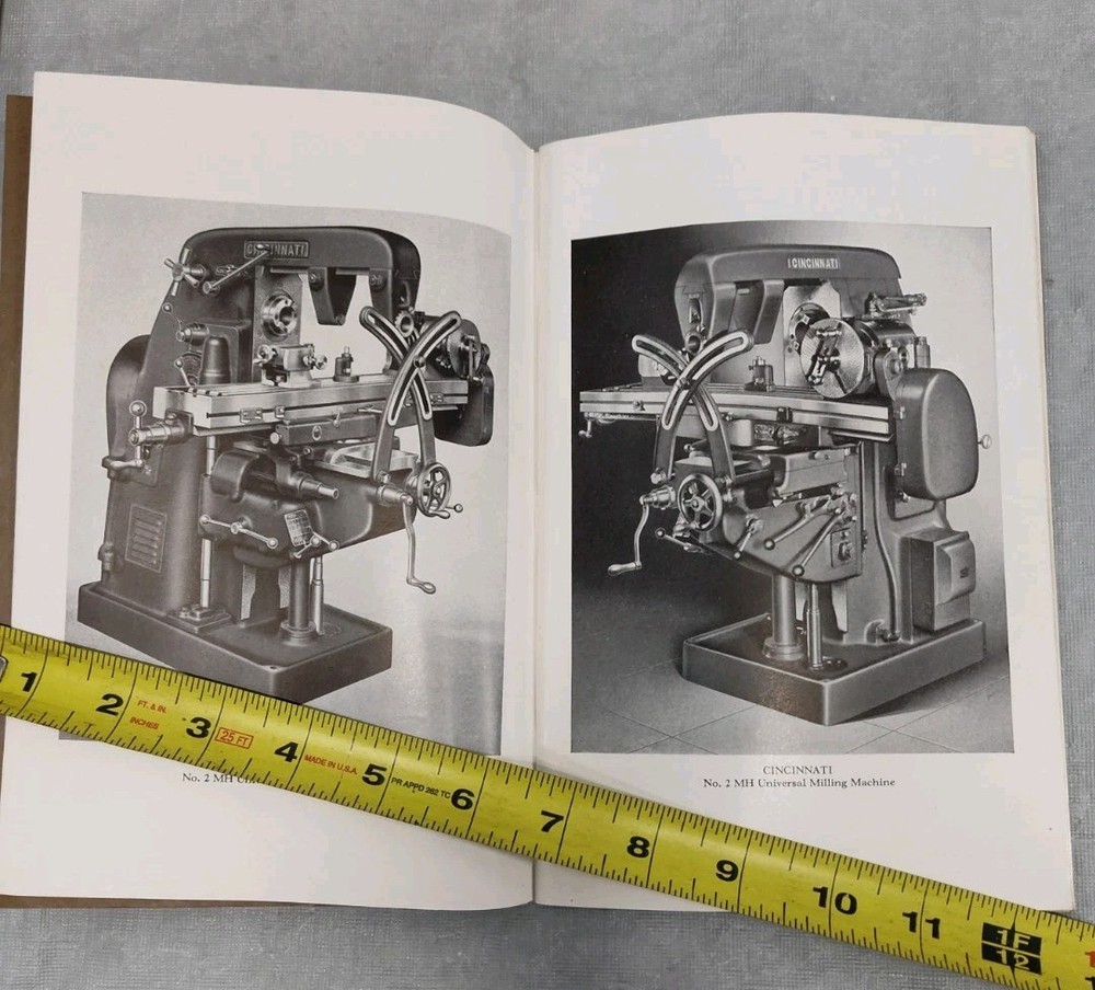 Cincinnati Milling Machine Co. Operator Instruction Manual MH Plain & Universal