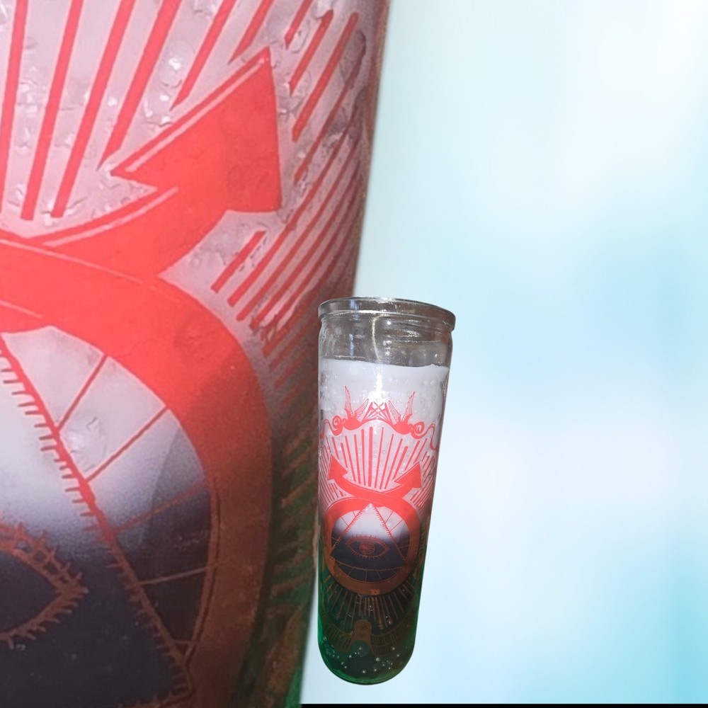 Double Action Evil Eye Multicolor 7 Day Prayer Candle