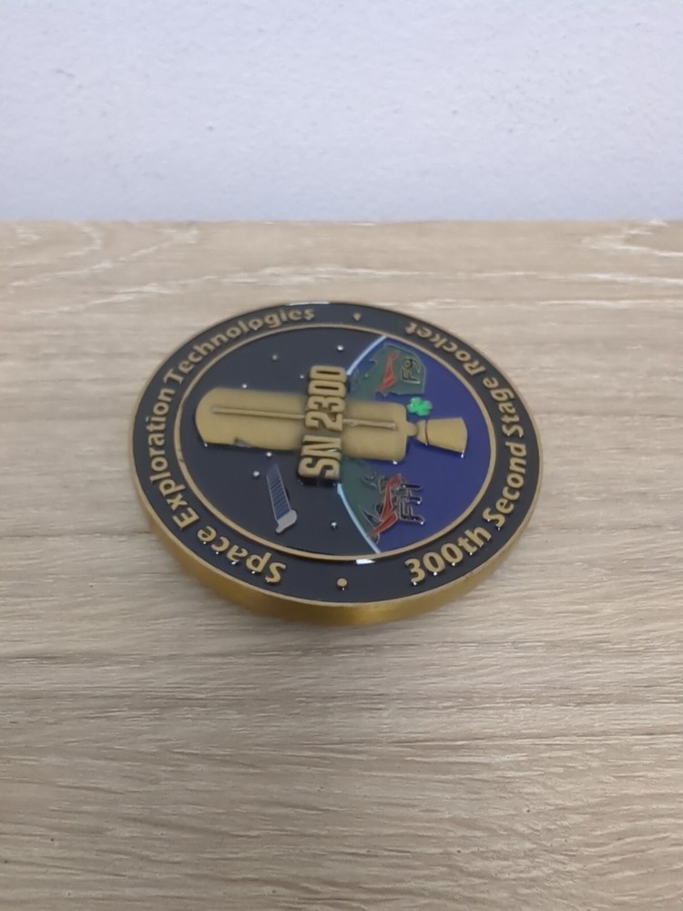 SpaceX - 300th Merlin D Vacuum Engine Commemorative Coin