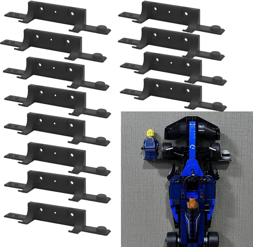 Wall Mount Compatible with Speed Champions Sets, Wall Bracket with a Base for...