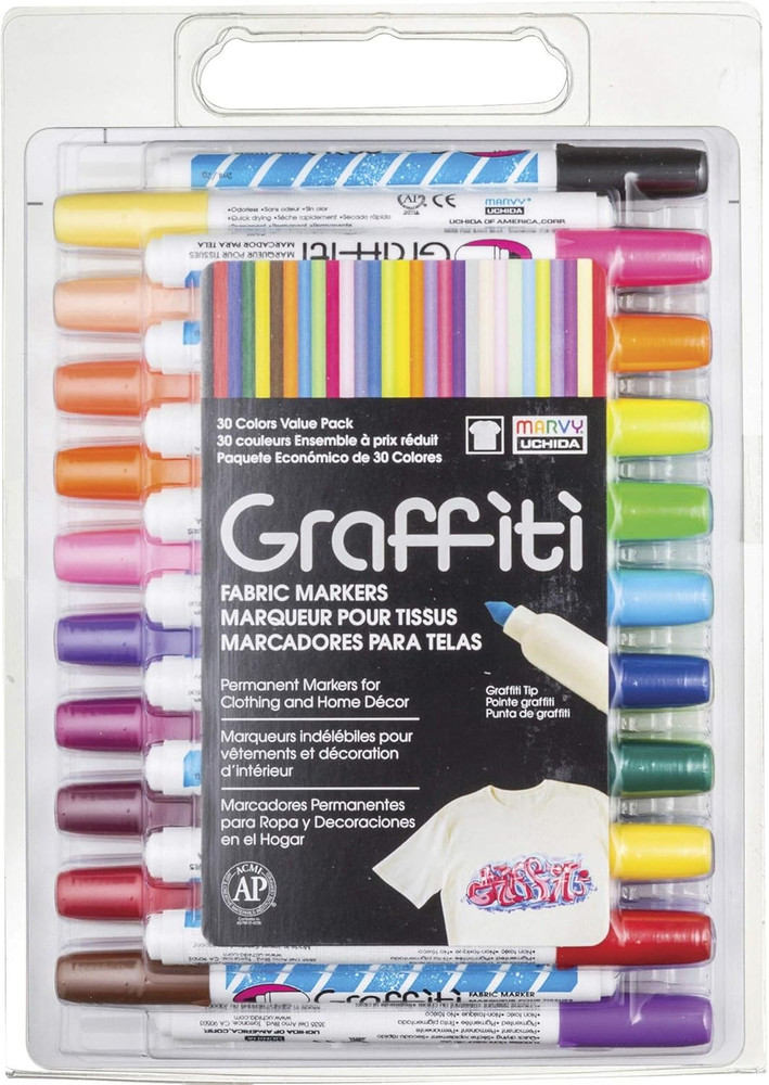 Marvy Graffiti Fabric Markers