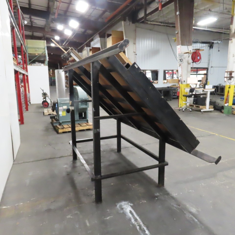 Custom Fab 8' x 52" Face Frame Assembly A Frame Table 5 Pneumatic Clamps