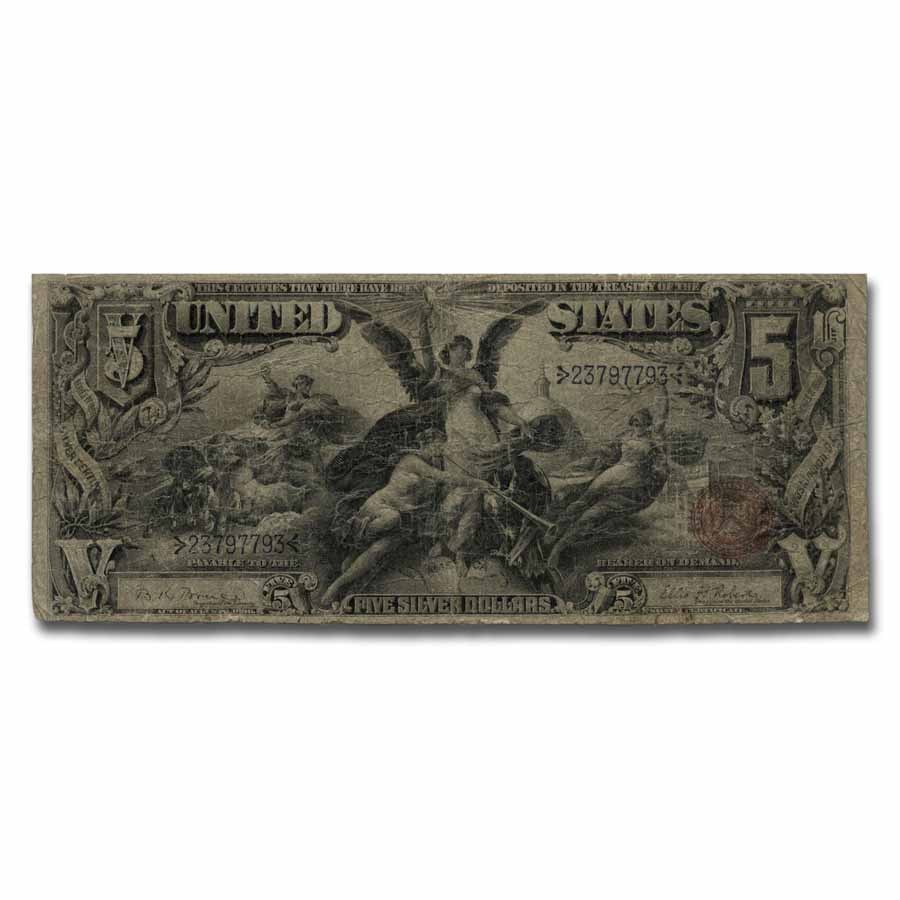 1896 $5.00 Silver Certificate Educational Note VG (Fr#269)