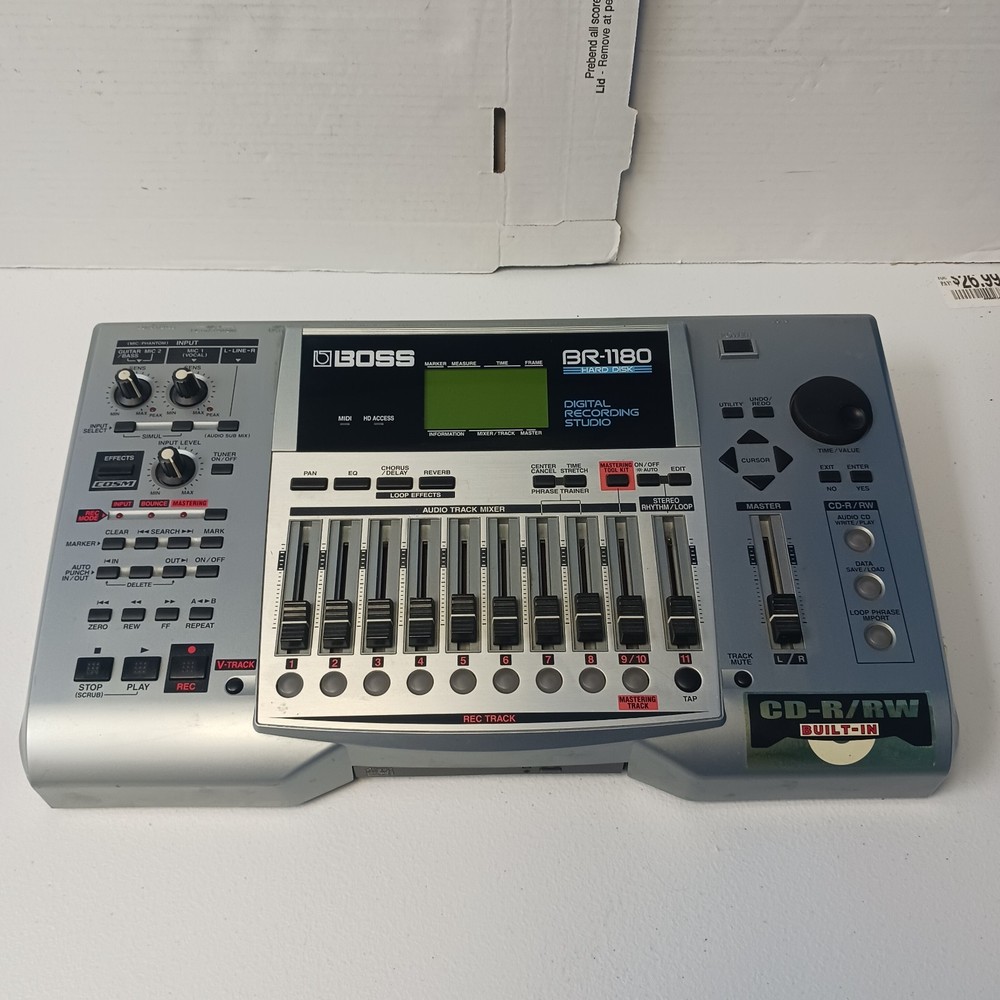 BOSS BR-1180 MTR Multi-Track Recorder No adapter Untested
