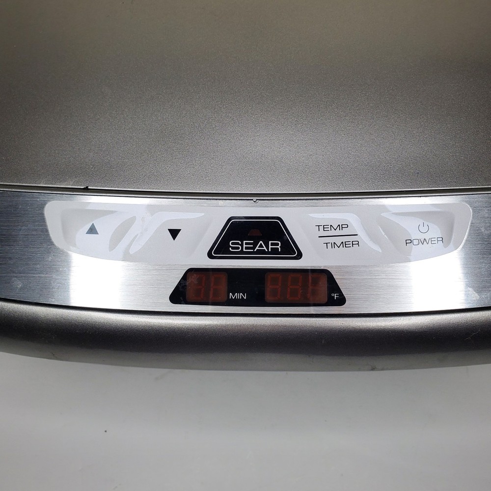 George Foreman EVOLVE Grill System Silver Ceramic Grill Plates GRP4842P WORKS