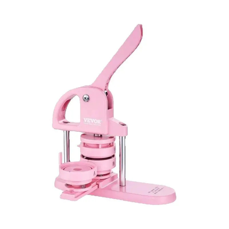 3-IN-1 Button Maker Button Making Machine with Magic Book Ergonomic Arc Handle