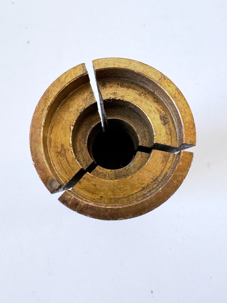 MSC Brass Emergency 5C Round Collet External Threads Only 1.255" Counter Bore