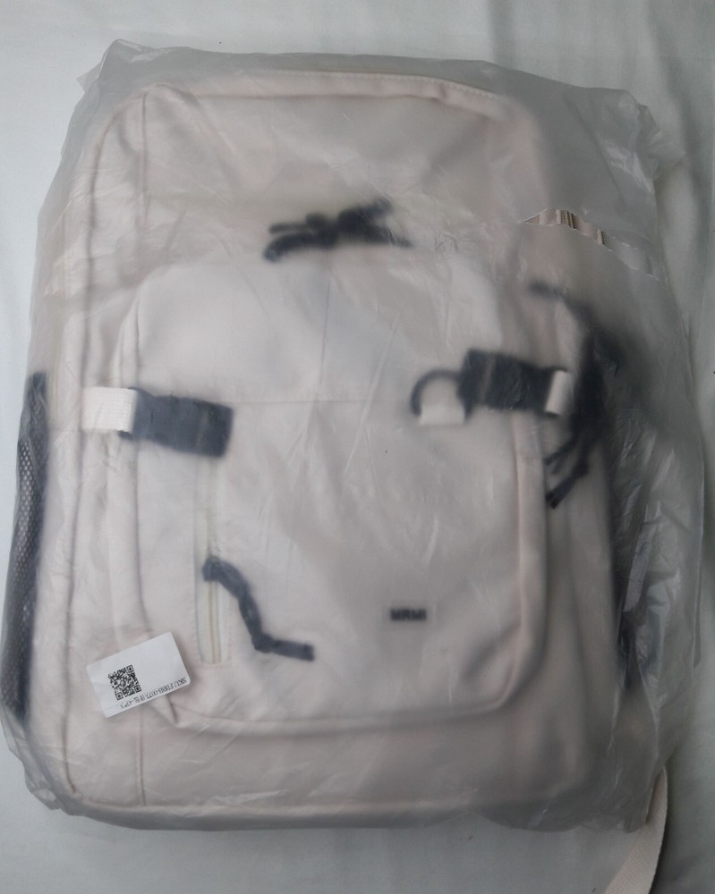 MRMI Lightweight Beige Multi Compartment Backpack w/Bear Keyring