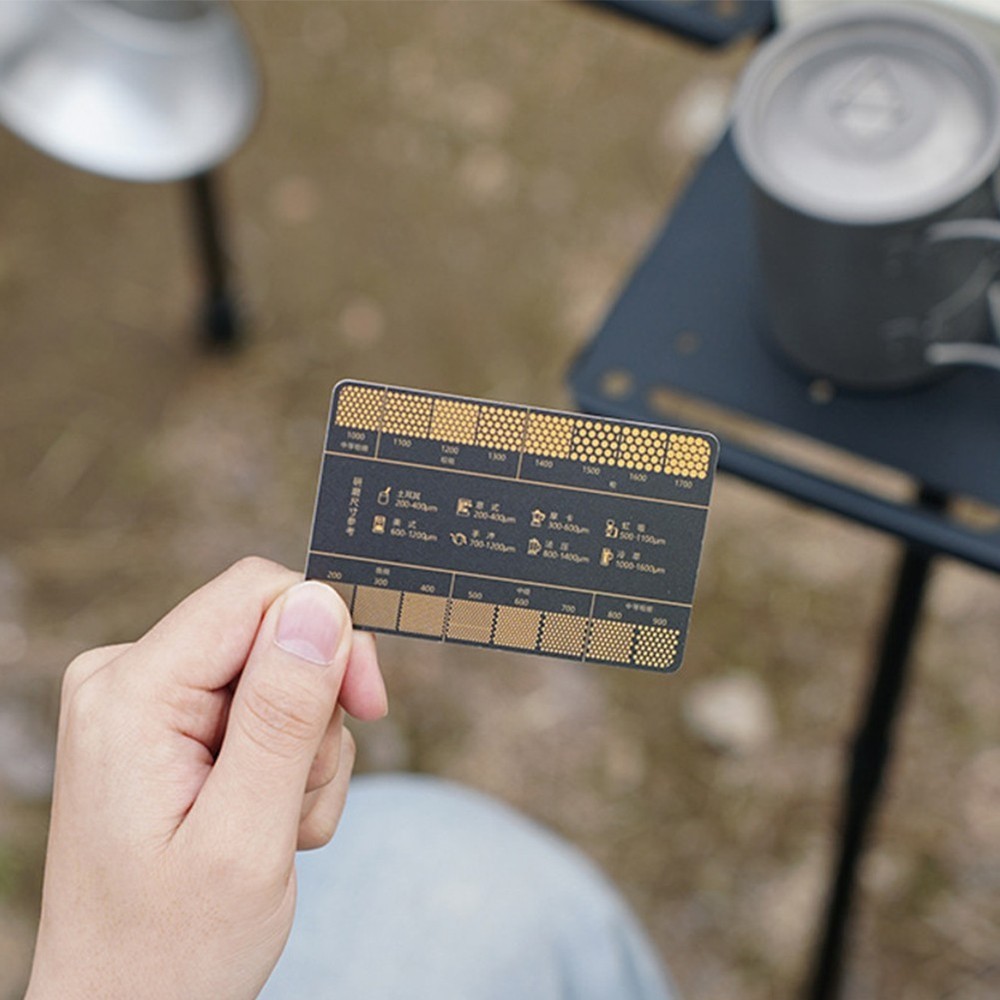 User Friendly Coffee Grind Tool with Measurement Guide for Consistency