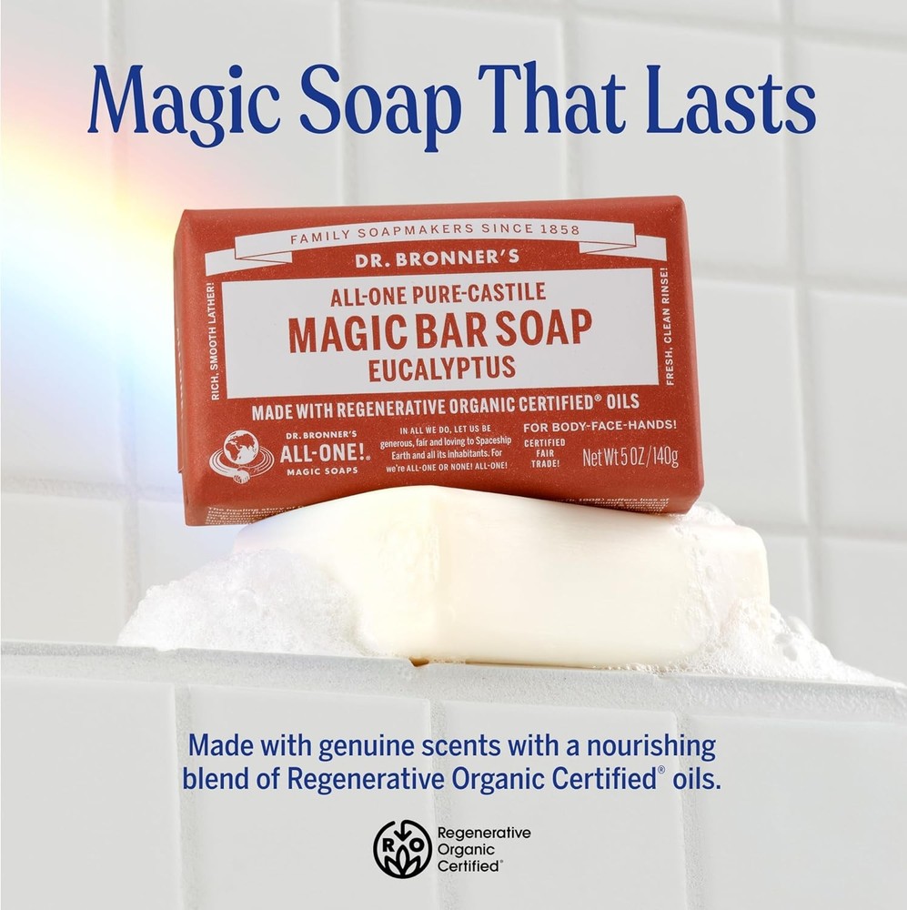 Dr. Brer's e-Castile Magic Soap Bars - Made with Renerative