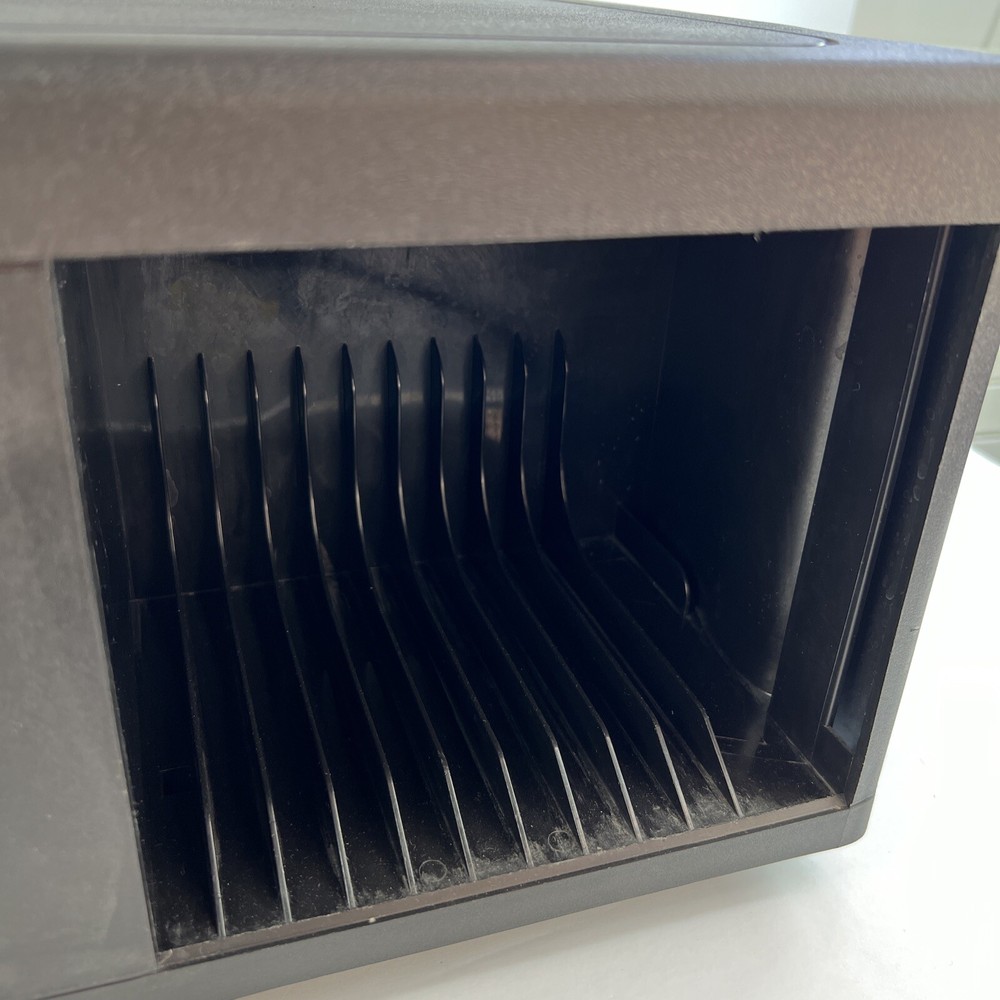 Alpha 48 CD Carousel Holder Spinning Compact Disc Storage Black Tower Rack Case
