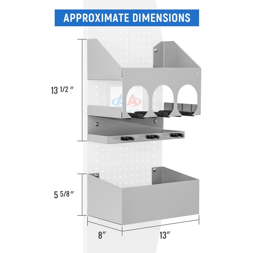 P-SH-Power Tool Organizer Wall Mount Designed for 13''D Van Shelving Storage