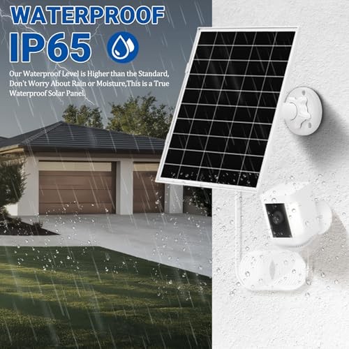 [8W Ultra-Output] 1 Pack Solar Panel for Ring Camera Battery Models - 33%