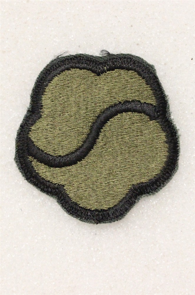 Army Patch: 19th Support Brigade - subdued, thick cut edge