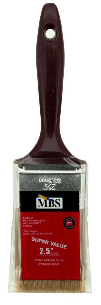 PAINT BRUSH 2.5" 100% POLYESTER FOR ALL PAINTS Value Series