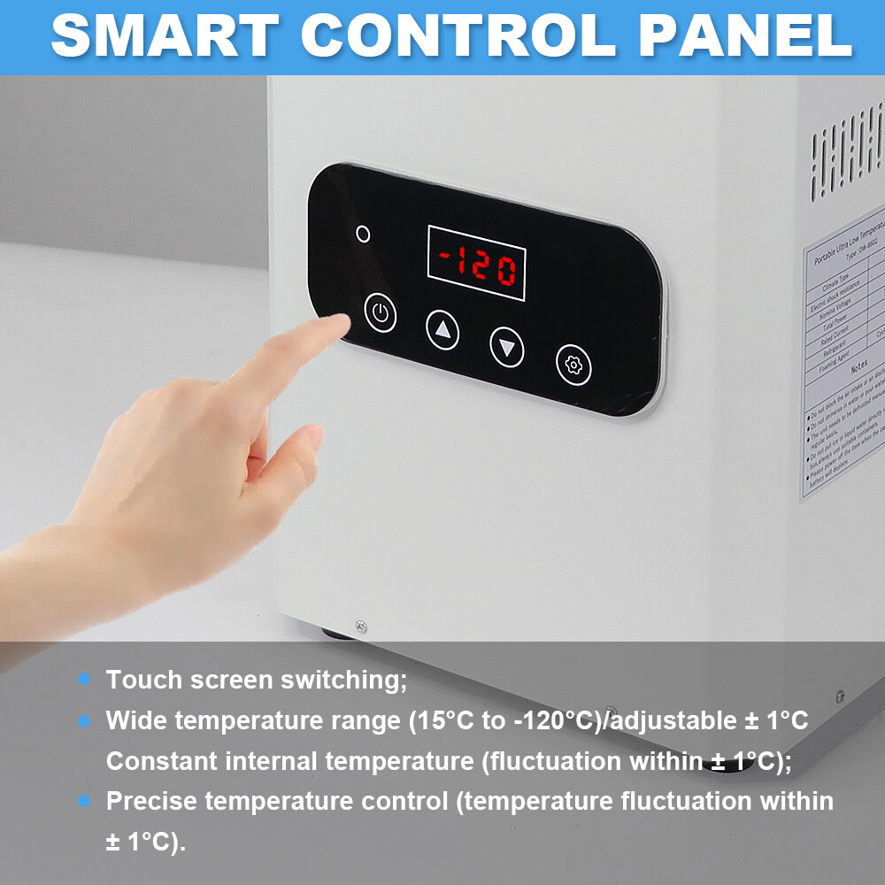 2L -120℃/-184℉ Ultra-Low Temperature Deep Lab Freezer for Samples Storage