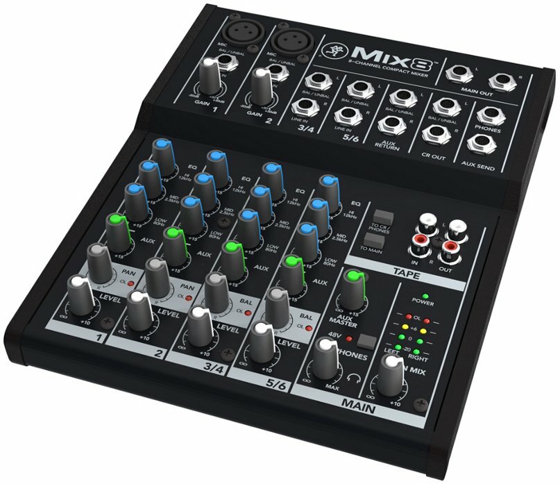 Mackie MIX8 8-Channel Compact Mixer