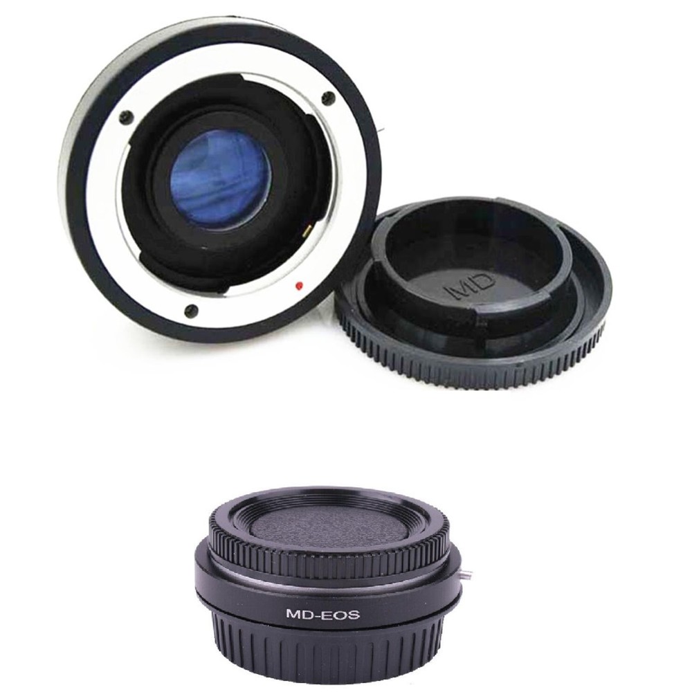 MD-EOS Adapter Ring Mount For Minolta MD Lens For Canon EOS EF Optical Glass