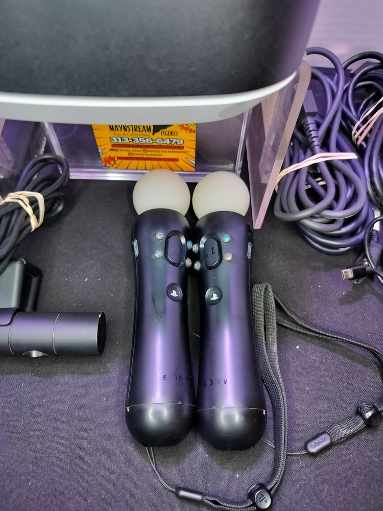 Sony PlayStation VR PS4 Version 1 Virtual Reality Headset Bundle AS-IS UNTESTED