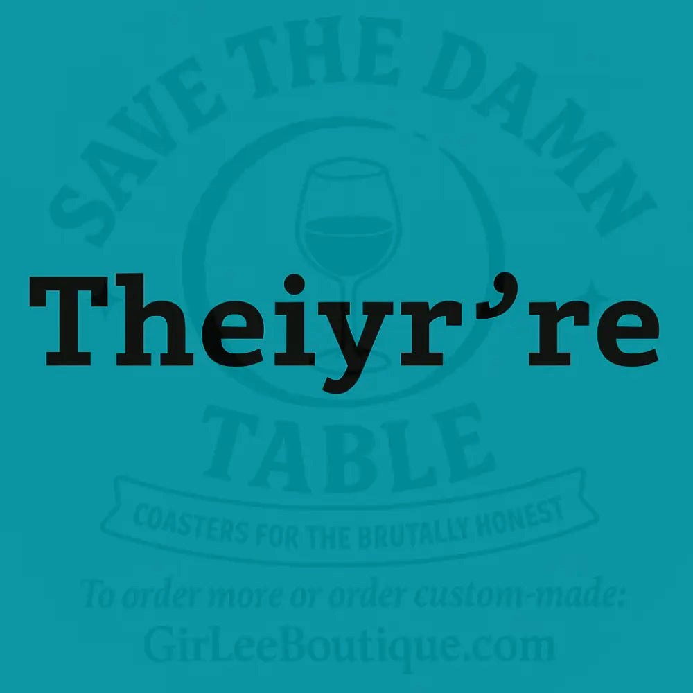 Handmade Coaster: Grammar Gremlin Alert