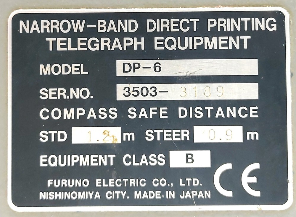 Furuno Electric DP-6 Telegraph Equipment