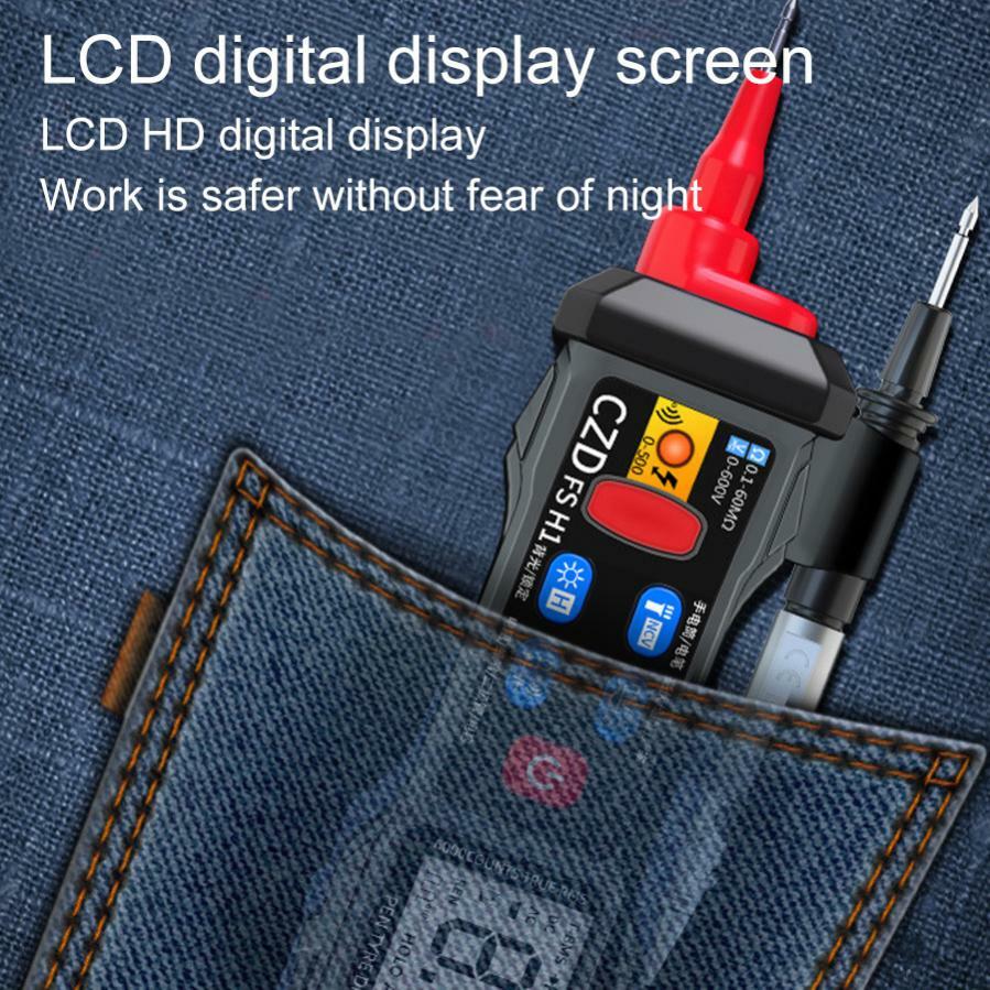 Mini Digital Multimeter Smart LCD Voltage Detector Tester DC AC Voltage Ohm