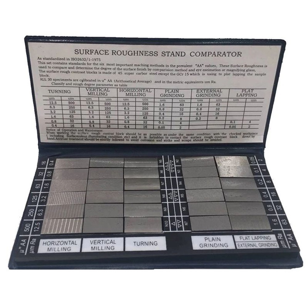 Sample Block Roughness 3 Flat Grinding 30pcs 6x3x3/8 Compare Conveniently