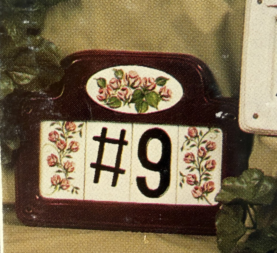 VINTAGE BOOTHE CERAMIC MOLD #1139 SMALL ADDRESS FRAME
