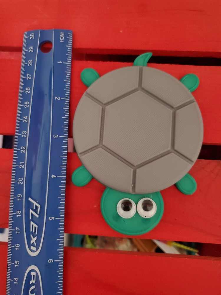 Coaster - Turtle - 3D Printed - many colors available
