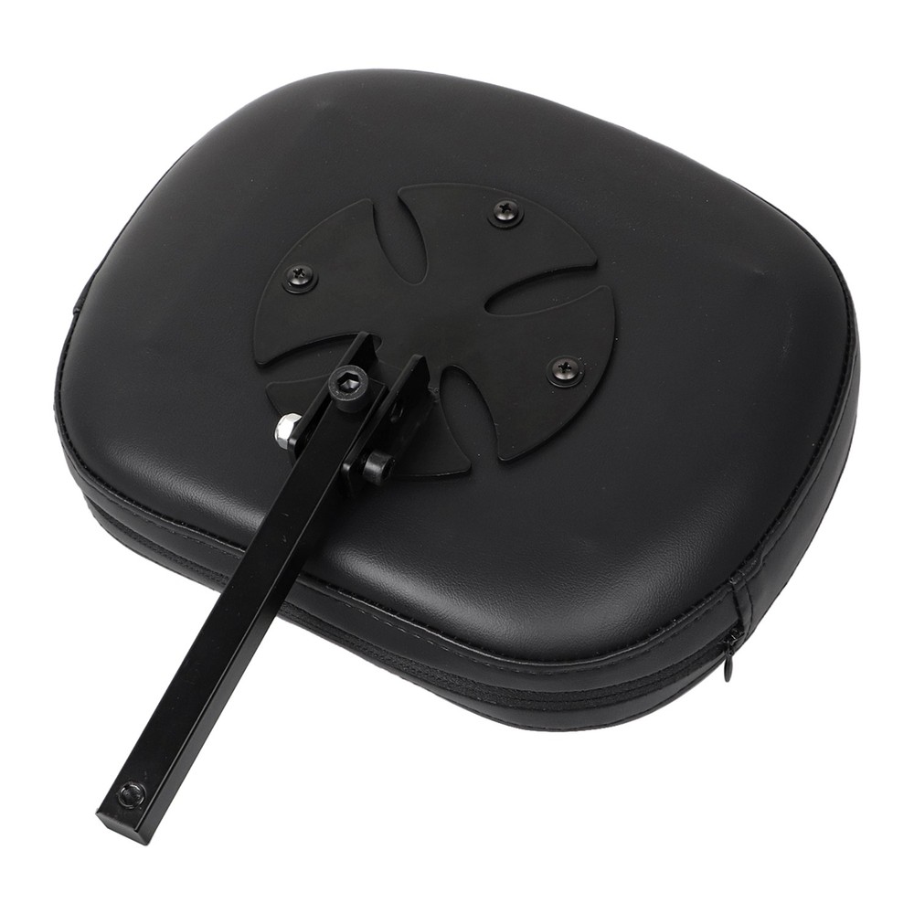 Adjustable Removable PU Leather Driver / Passenger Backrest Back Rest For Harley
