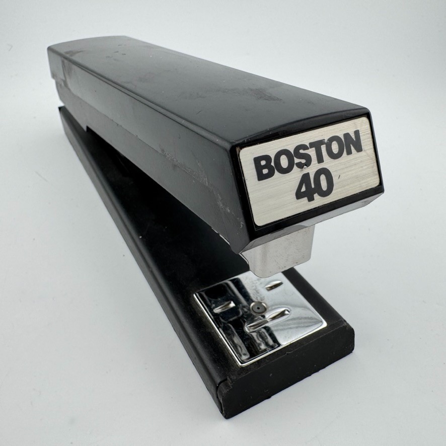 Vintage BOSTON 40 Stapler - Black