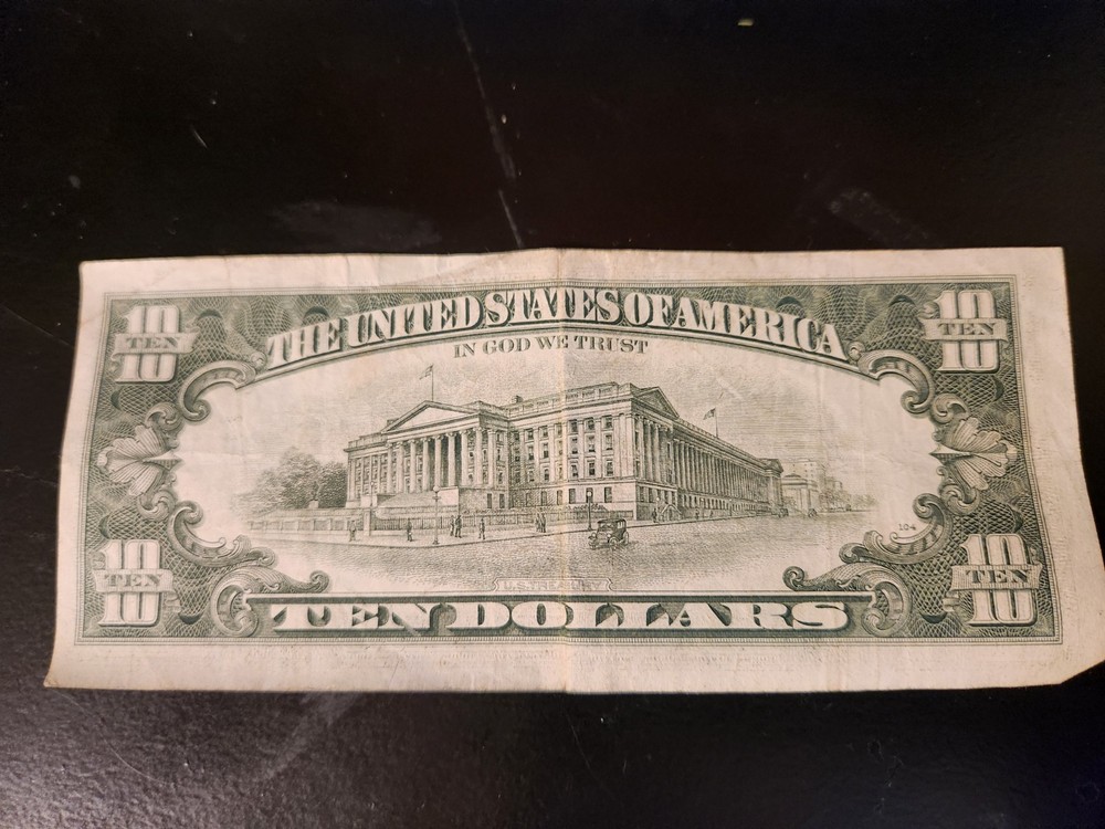 Misaligned 1981 $10 Bill Misprint