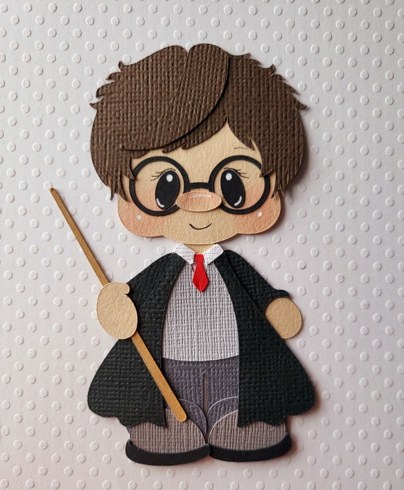 Harry Potter Inspired. Scrapbook, Card making Paper Piecing.