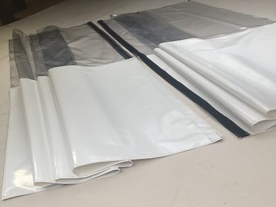 CLEAR & WHITE HEAT LOSS WORKSHOP CURTAINS TURN BUTTONS & HOOK AND LOOP!