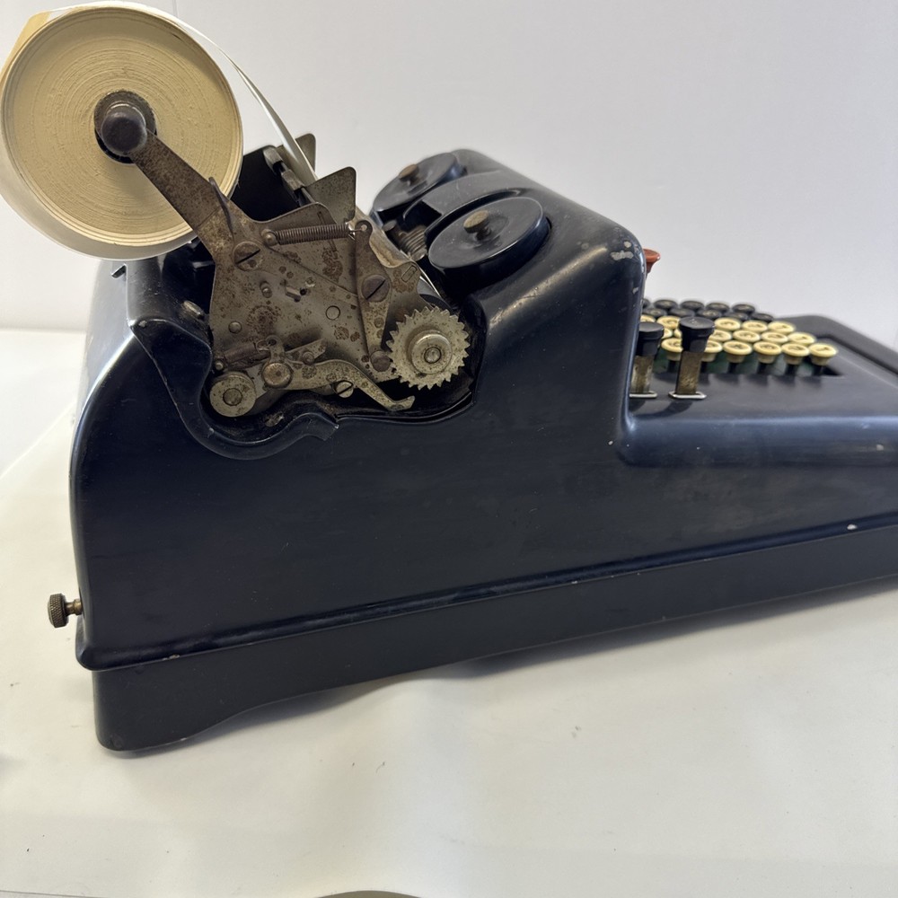 Antique 1920s Burroughs Class 3 Adding Machine Hand Crank, Tested