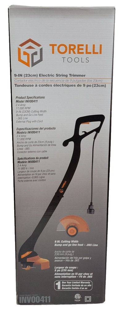 NEW Torelli Tools Electric String Trimmer / Edger – 9” (23 cm)