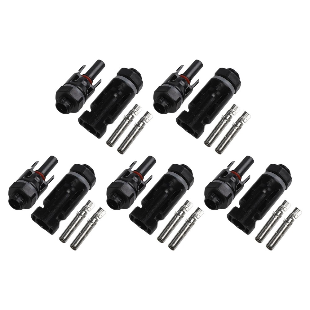 Efficient Power Distributor Adapter for Solar Panel Connections 5 Sets Included