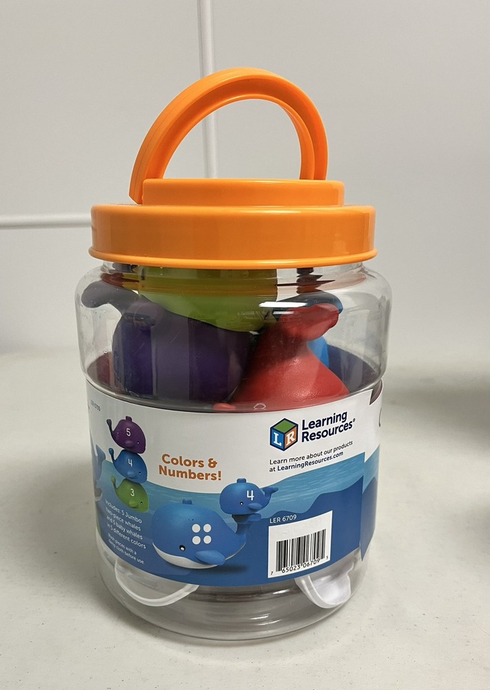 Learning Resources Snap-n-Learn Stacking Whales, Educational Toy