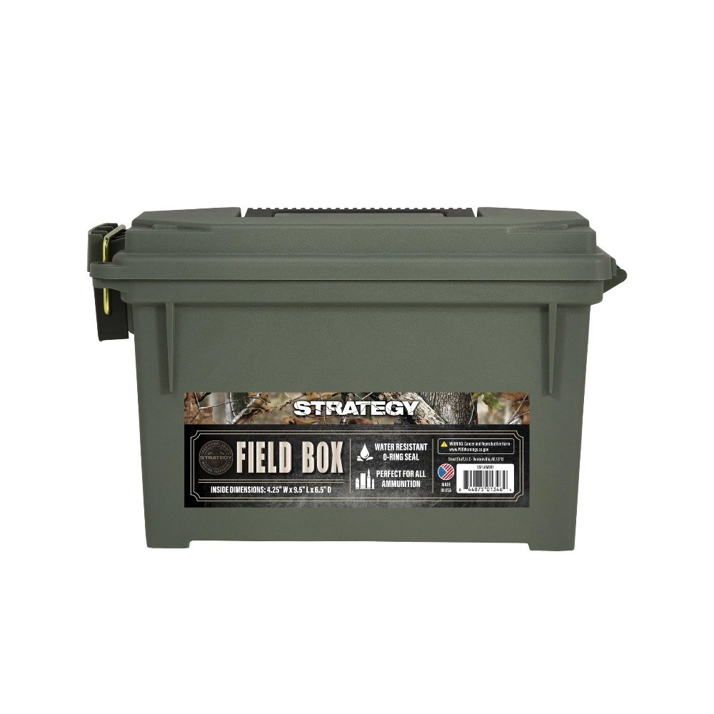 Large Tactical Ammo Can Box Storage Container with Handle Military Grade Plastic