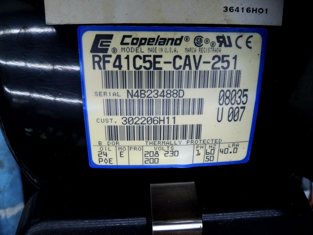 COPELAND RF41C5E-CAV-251 HERMETIC COMPRESSOR