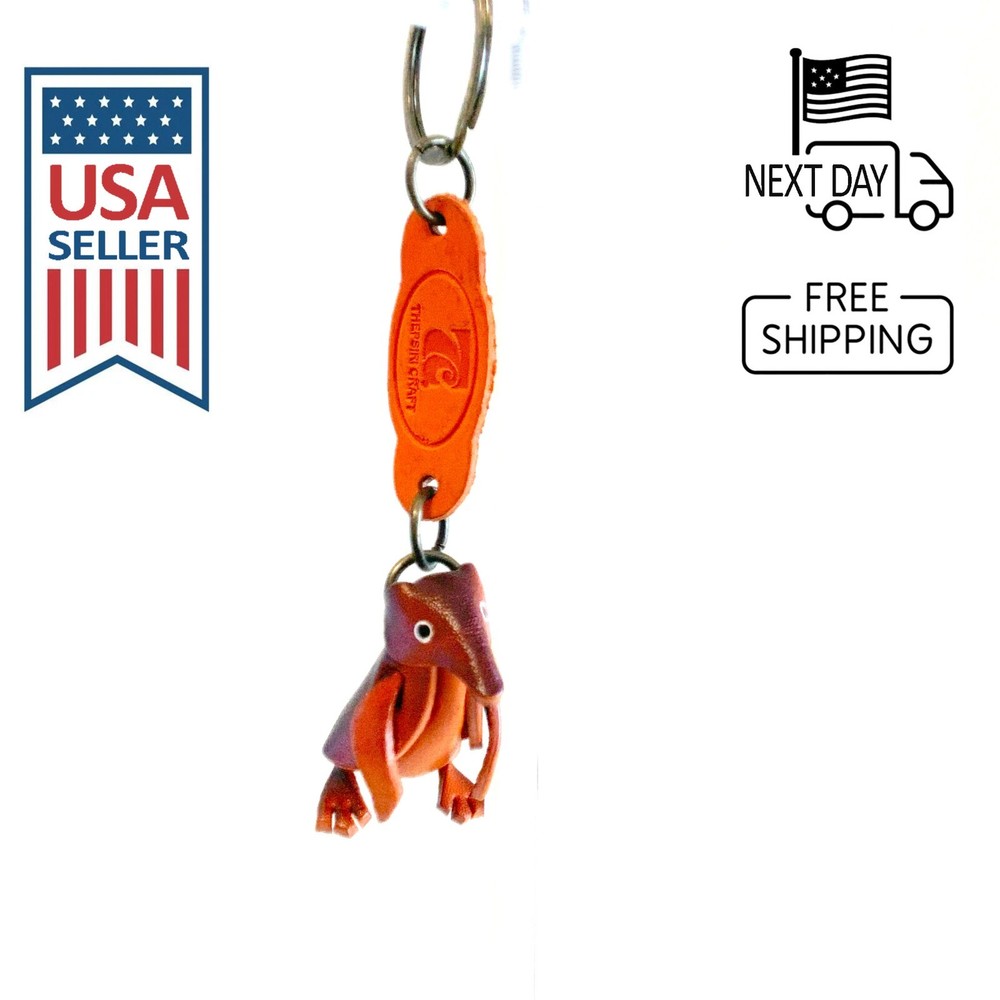 Penguin Handmade Leather Keyring