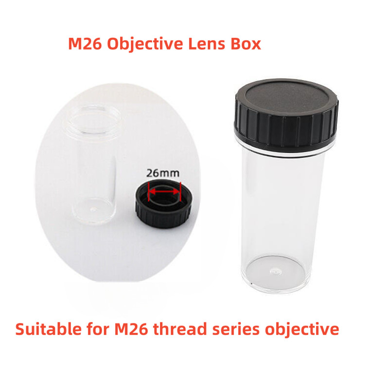 160mm M26 M Series Plastic Storage Protective Case Microscope Objective Lens Box